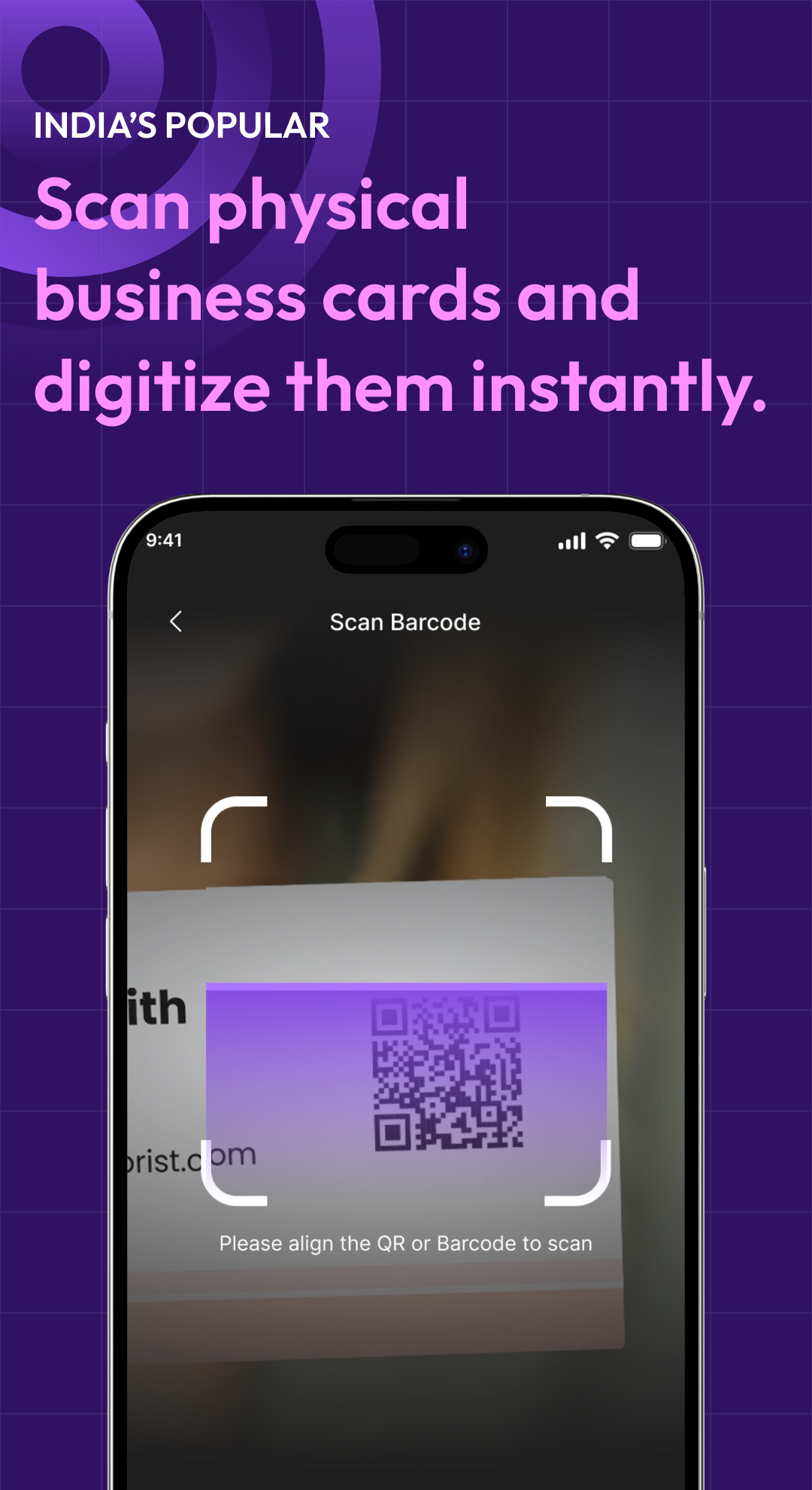 Scan Card Example Scan2Card - Turn Cards into Leads Instantly